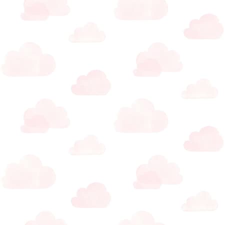 Hillsboro Irie Pink Clouds 33 Ft L X 209 In W Wallpaper